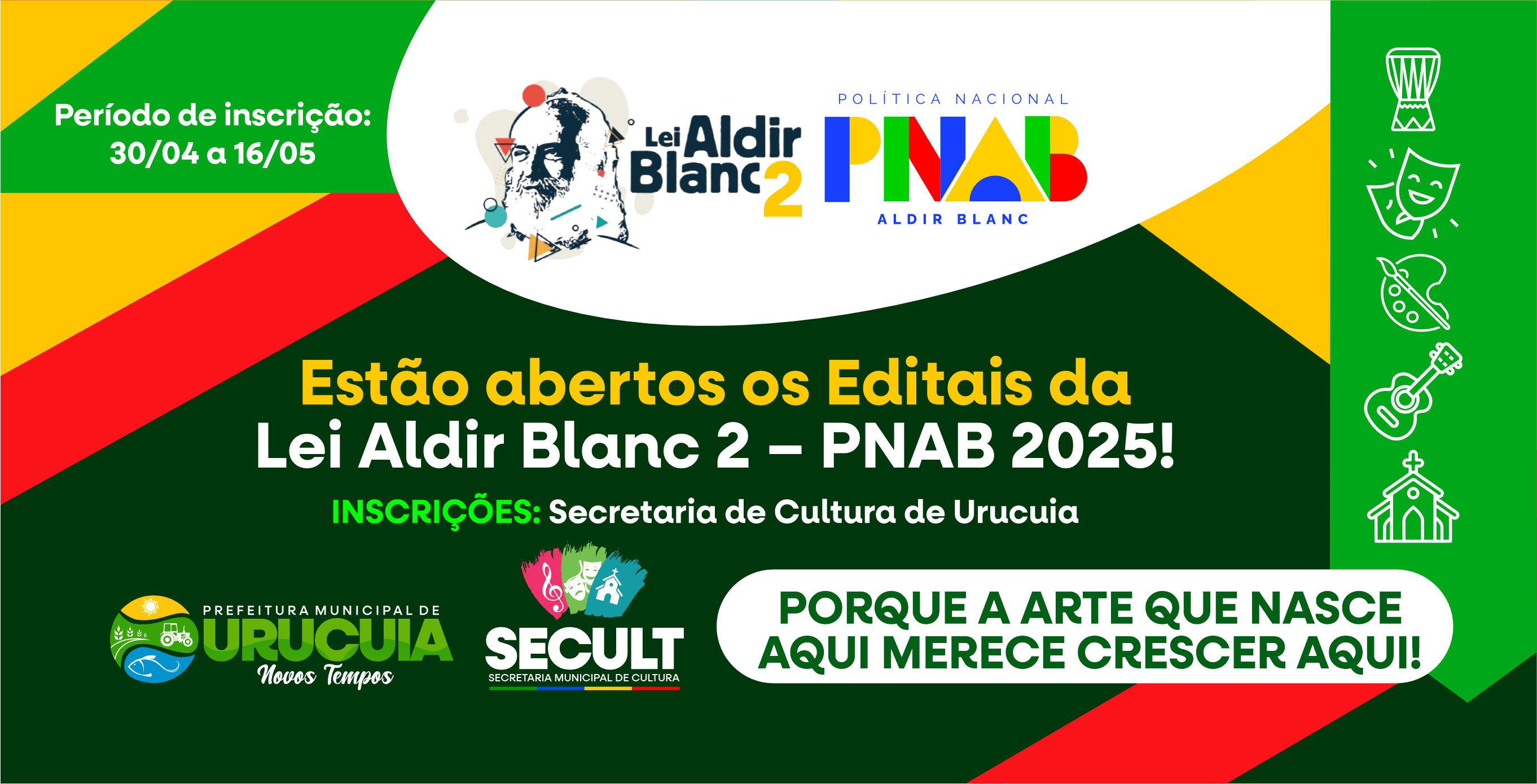 Clique aqui e baixe o edital da Lei Aldir Blanc 2 – PNAB 2025!